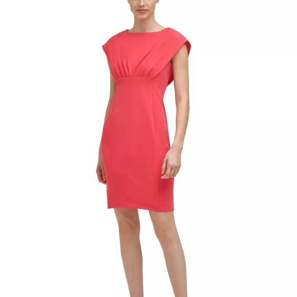 Calvin Klein Dresses & Skirts - CALVIN KLEIN Capelet Empire-Waist Sheath Dress: size 16